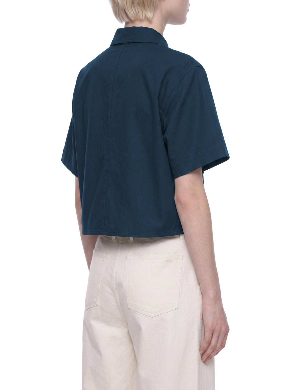 W | crop short sleeve shirt