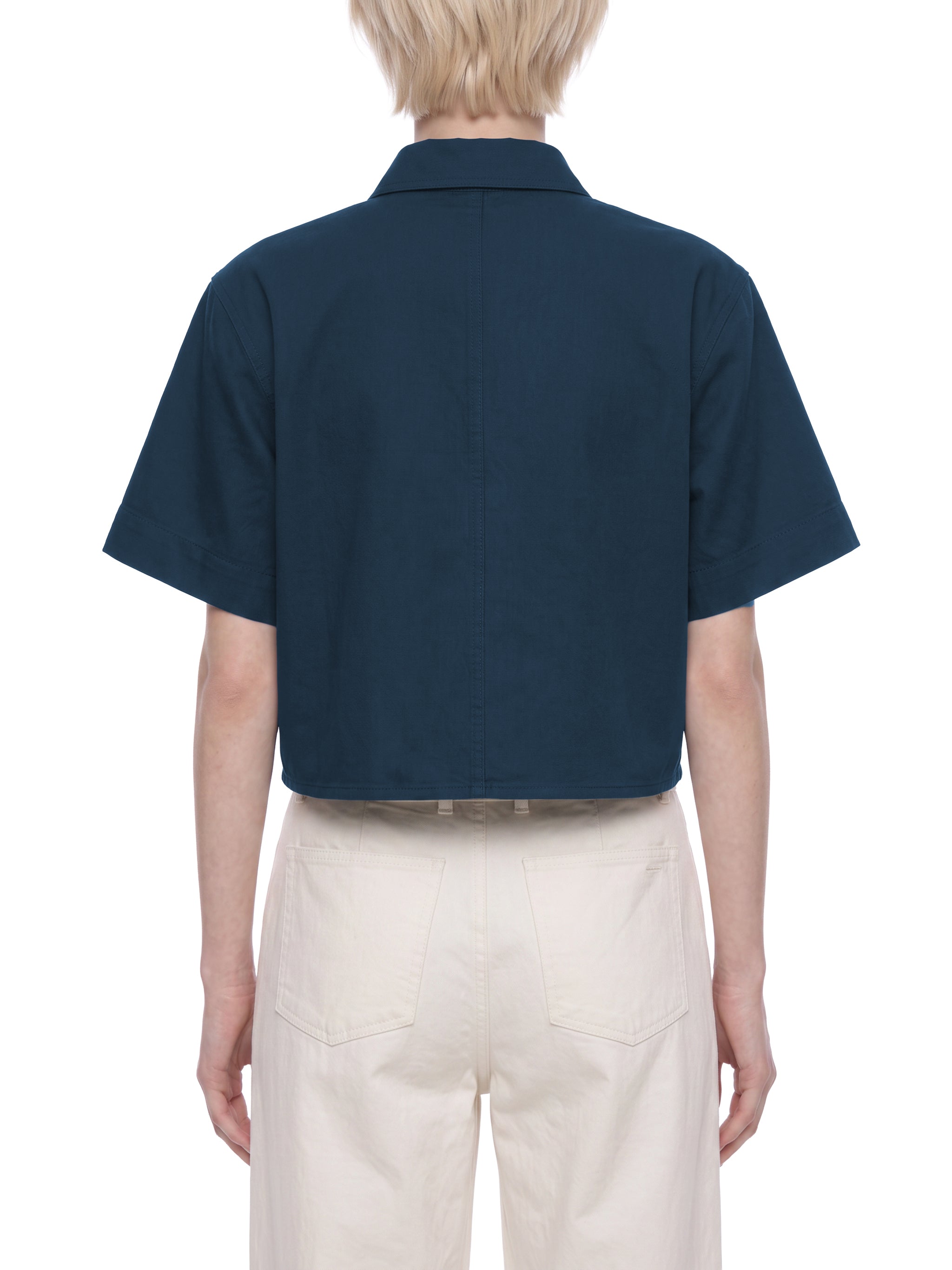 W | crop short sleeve shirt