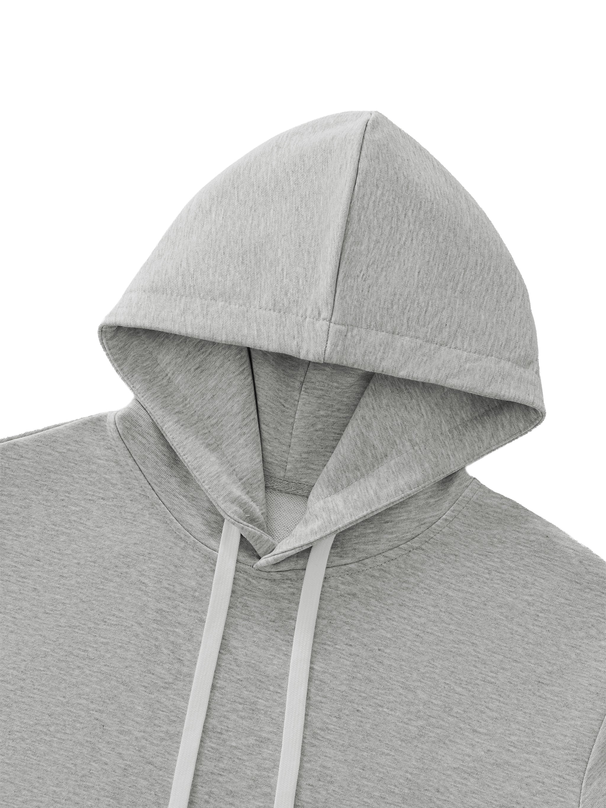 W | cropped lace-panel hoodie