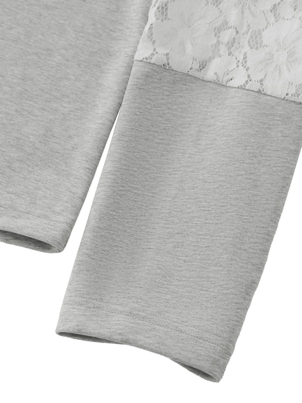 W | cropped lace-panel hoodie