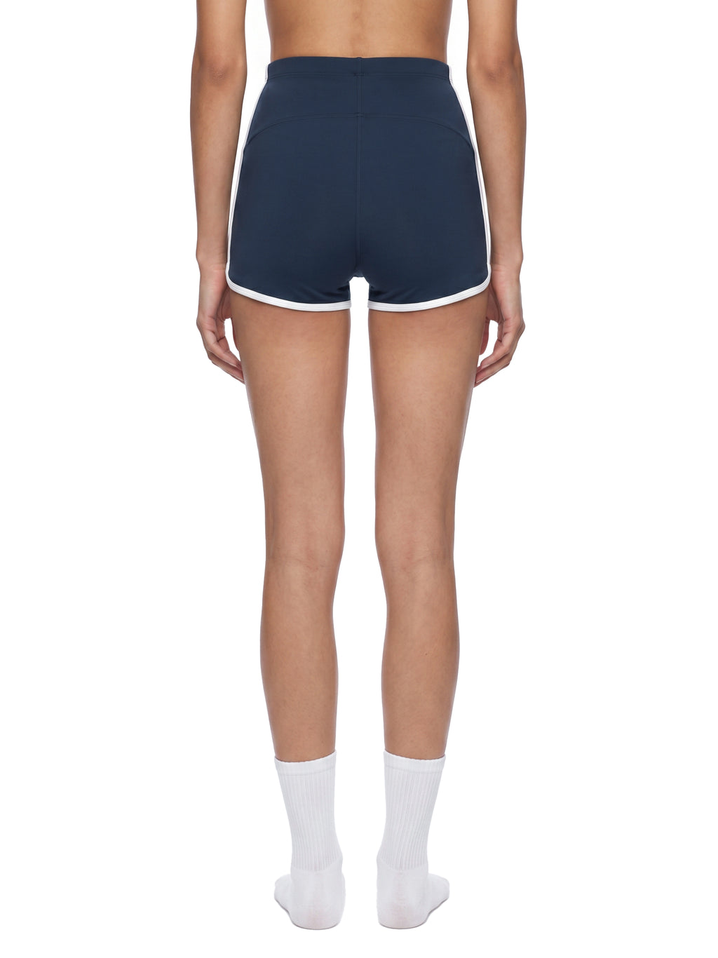 W | high-rise colour block yoga shorts