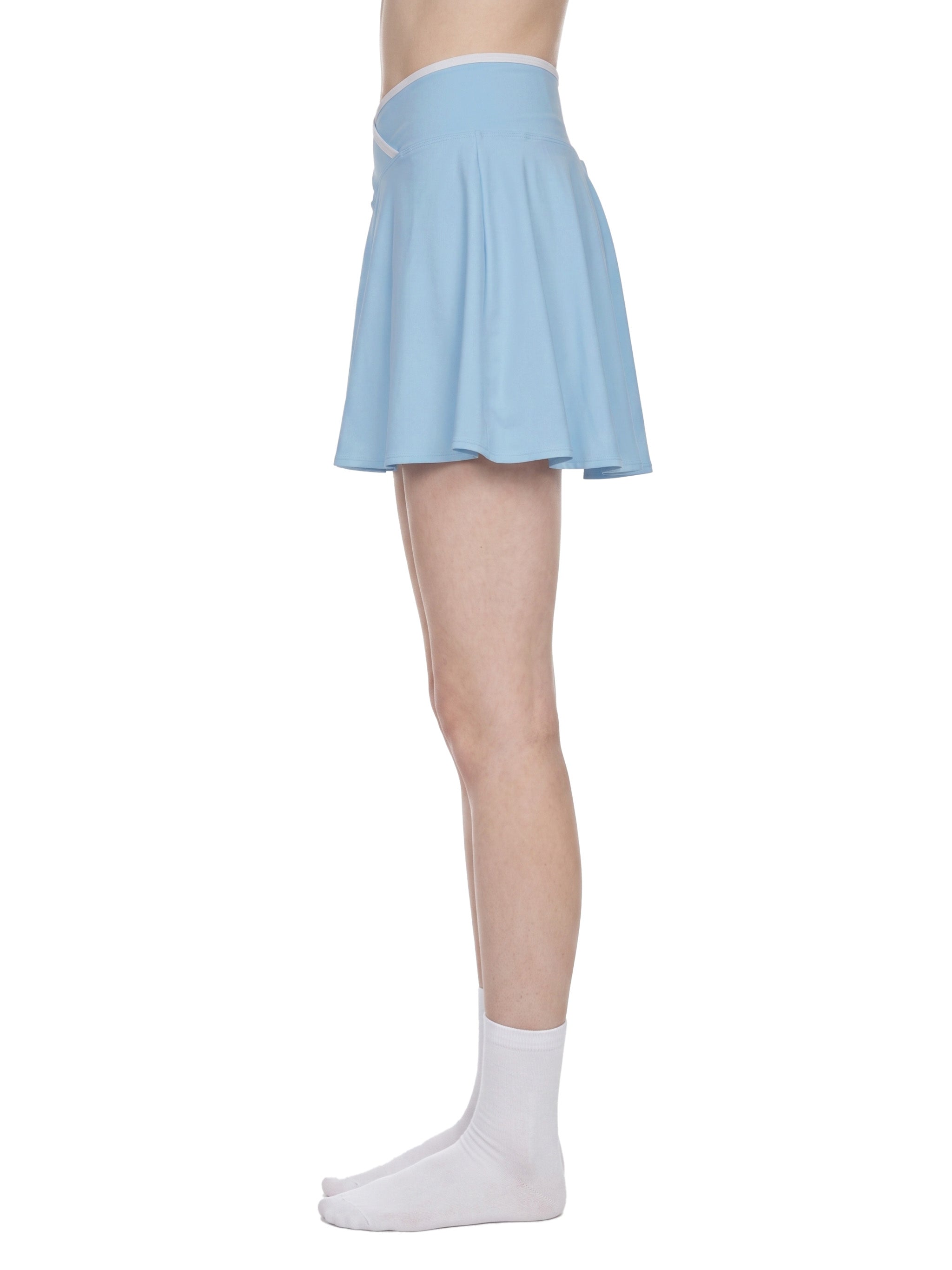 W | colour block a-line skirt