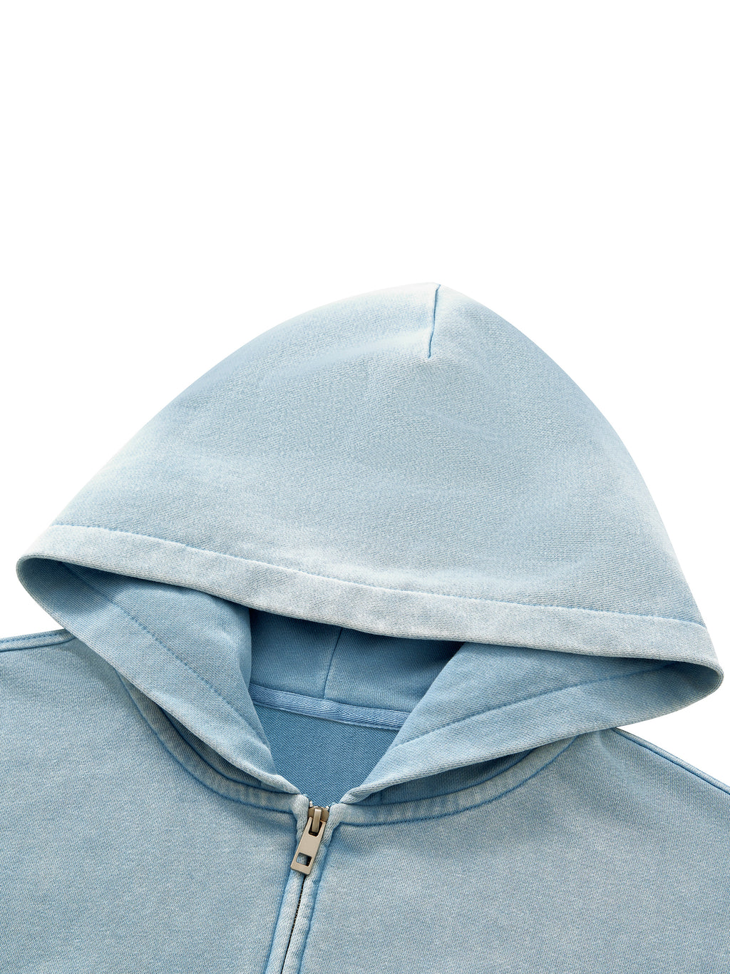 W | mineral wash full-zip hoodie