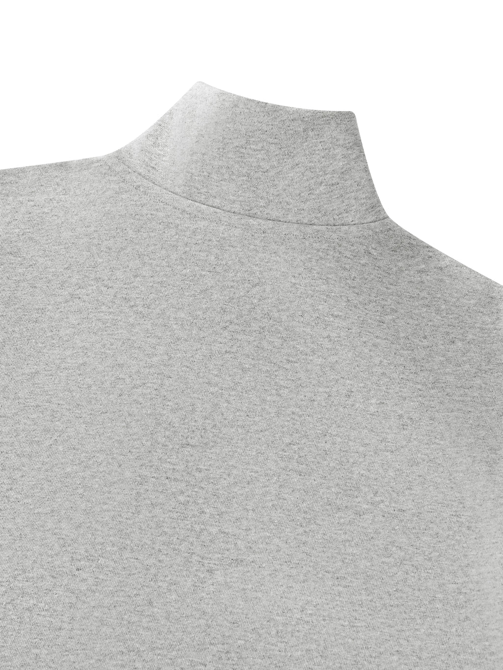 W | mock-neck quarter-zip sweatshirt