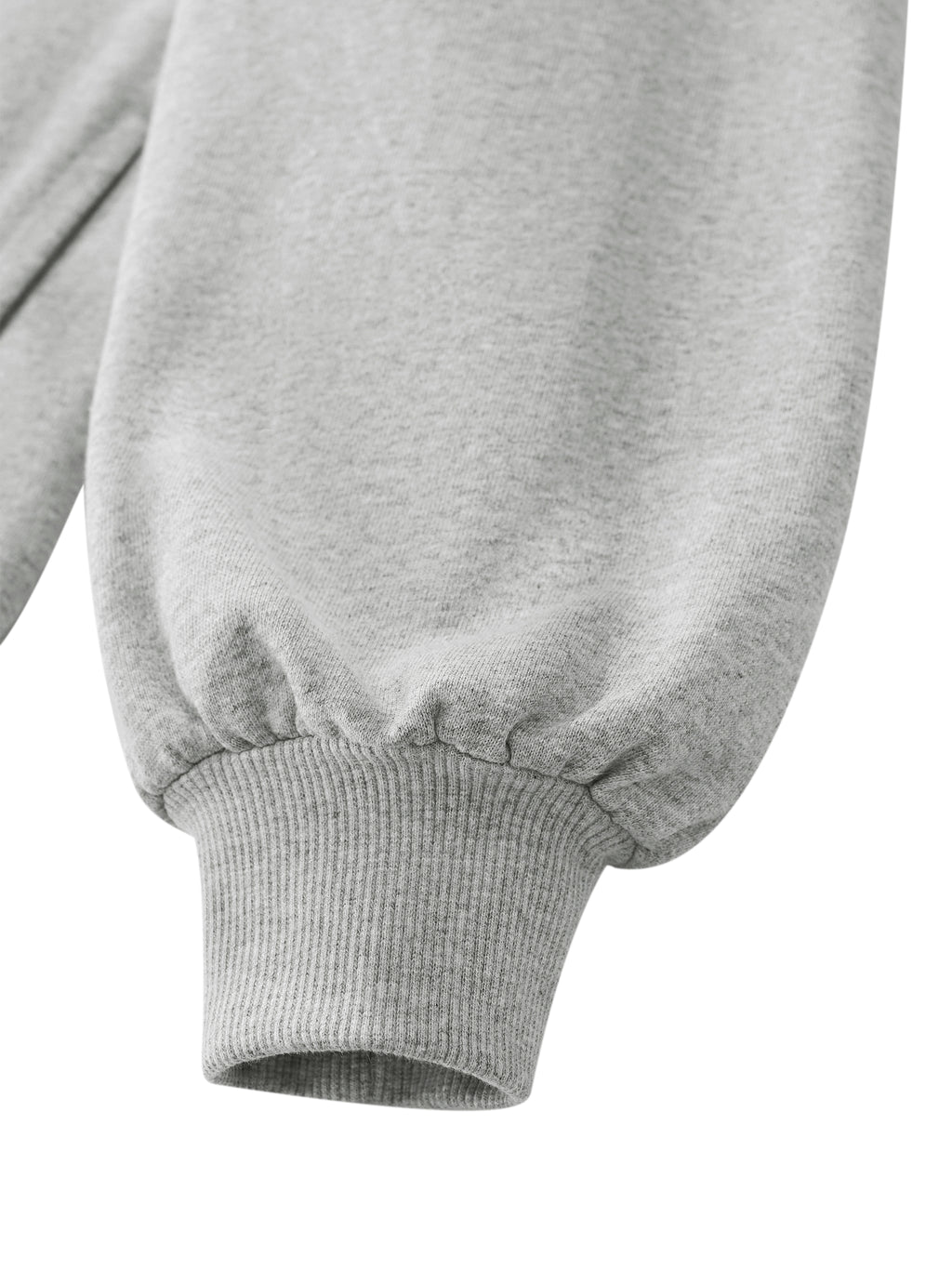 W | mock-neck quarter-zip sweatshirt