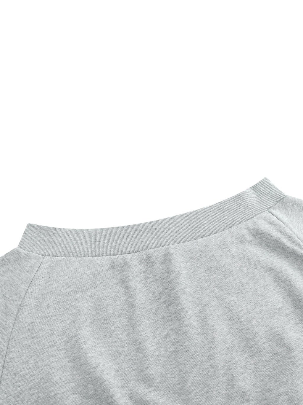 W | off-shoulder full-zip sweatshirt