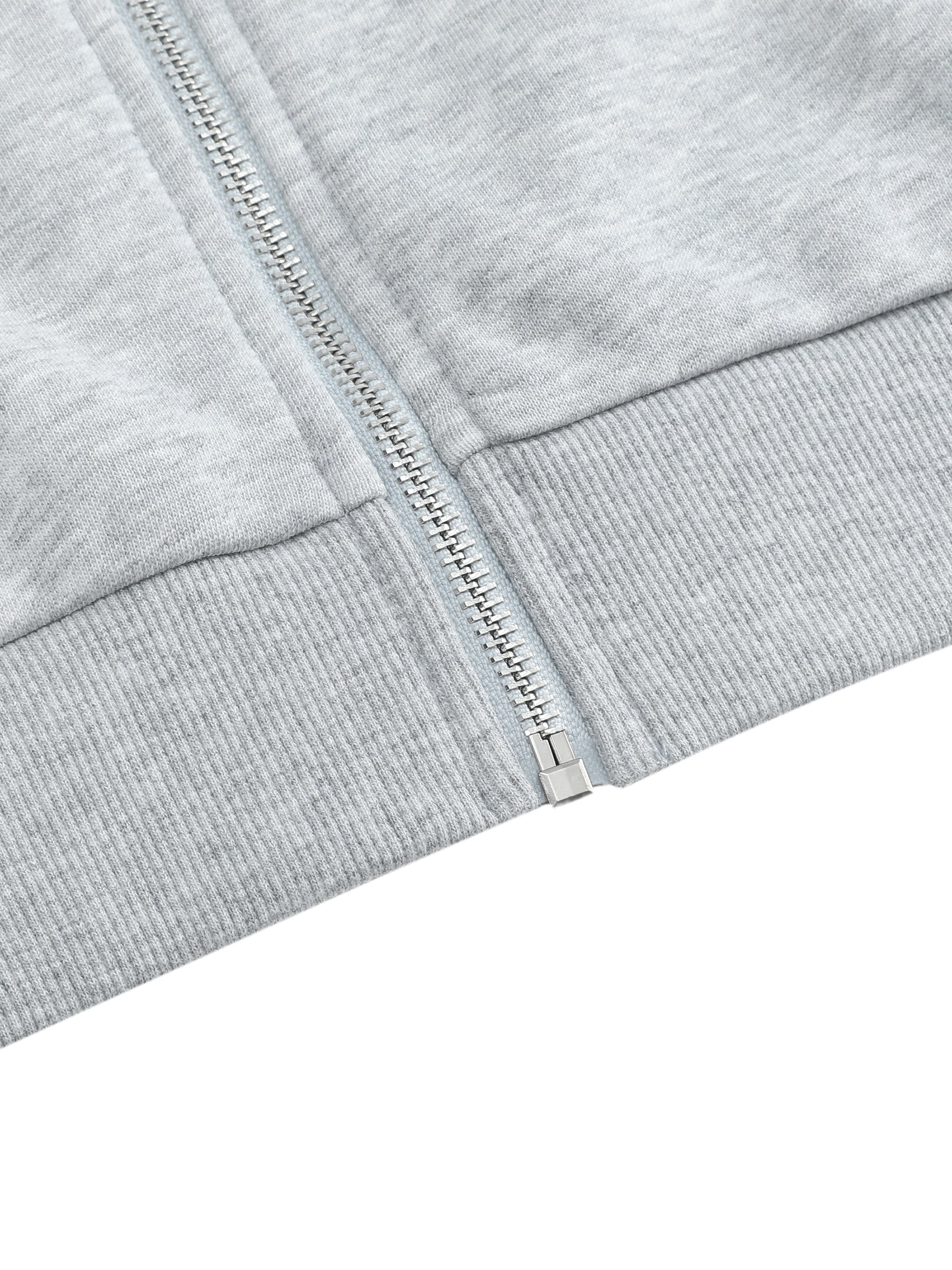 W | off-shoulder full-zip sweatshirt