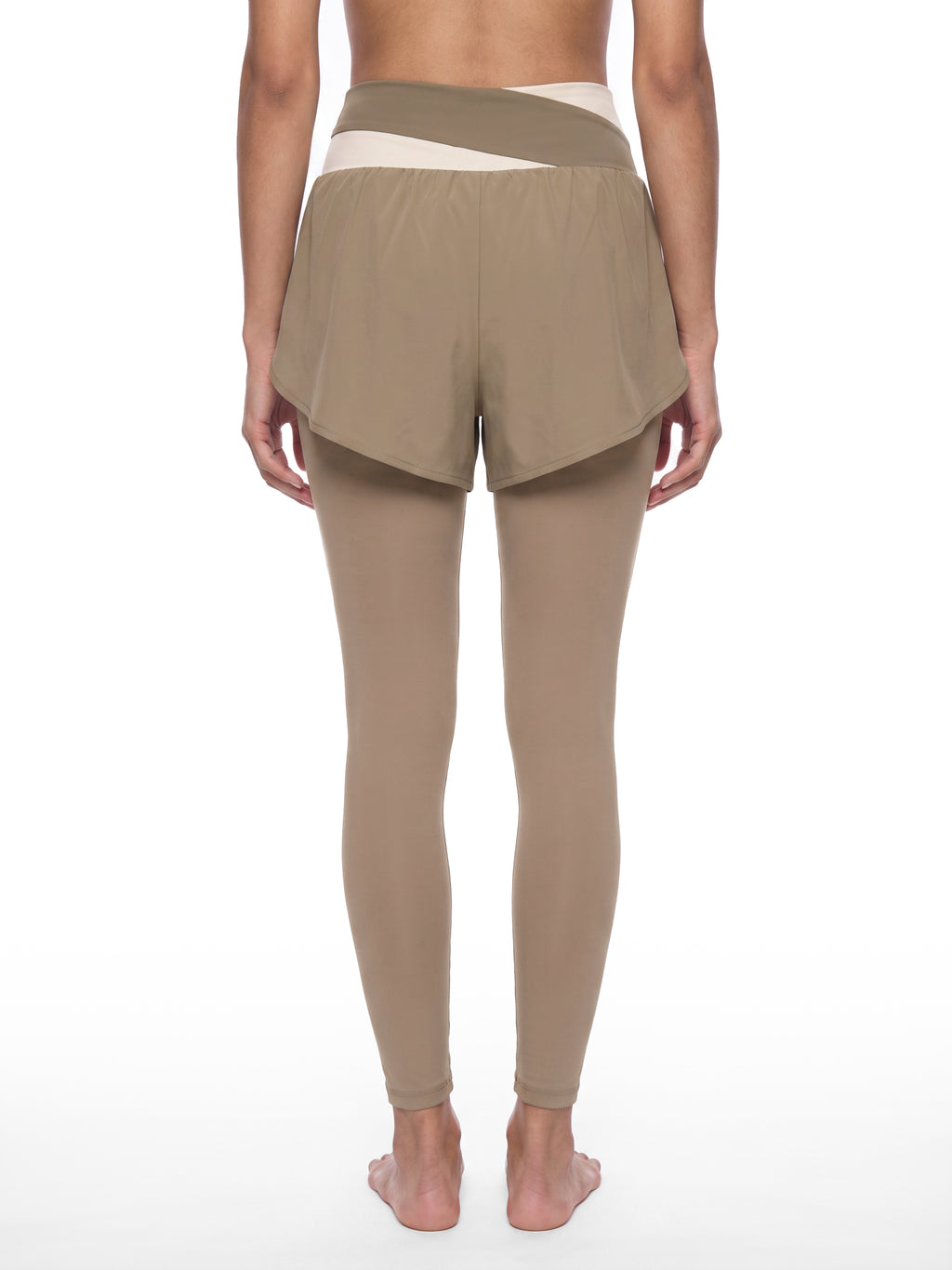 W | panelled high-waisted yoga leggings