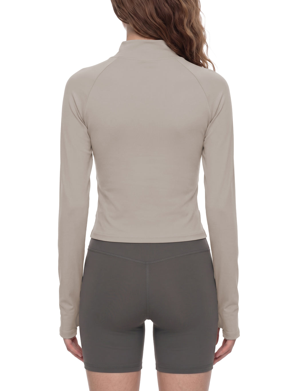 W | panelled yoga jacket