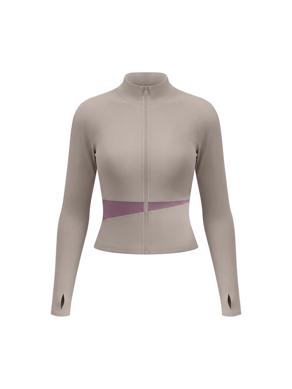 W | panelled yoga jacket