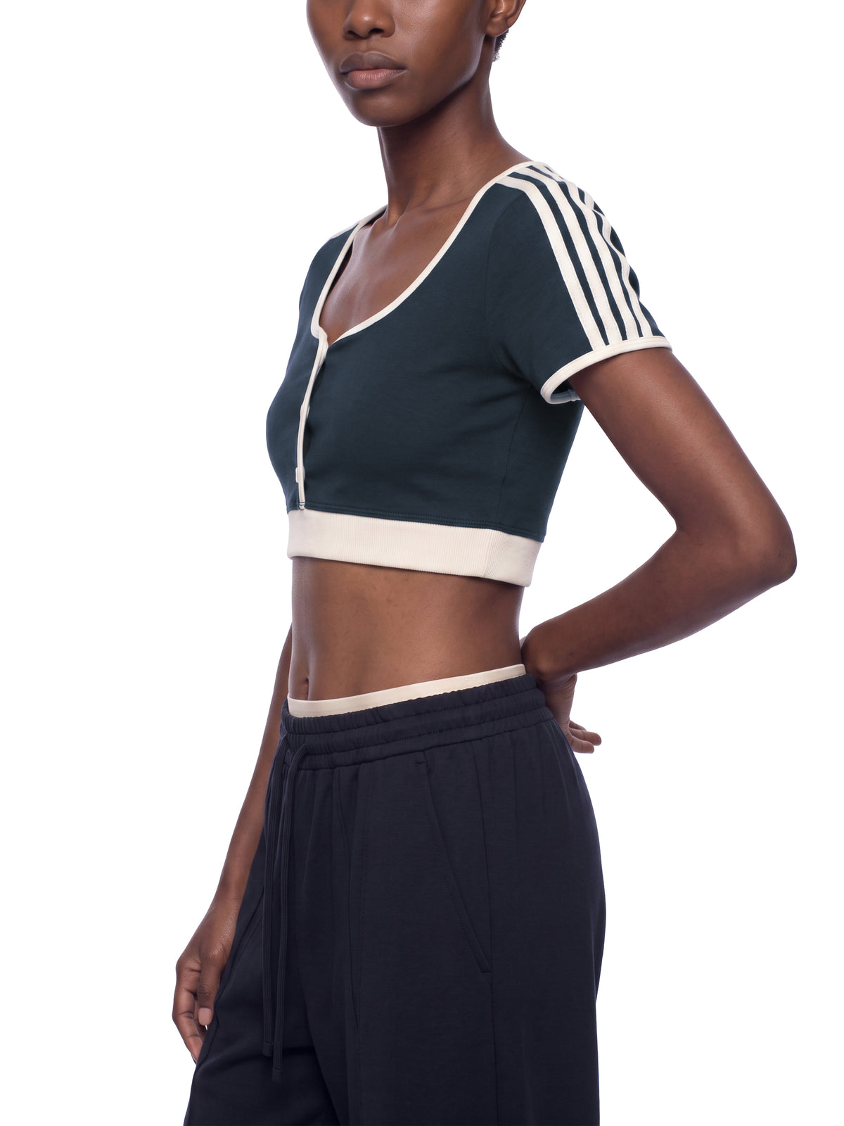 W | ringer crop t-shirt