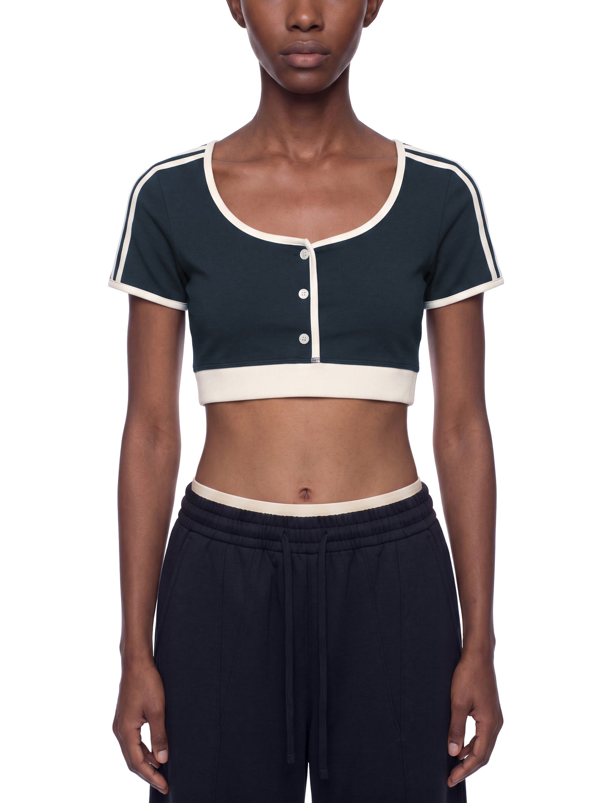 W | ringer crop t-shirt