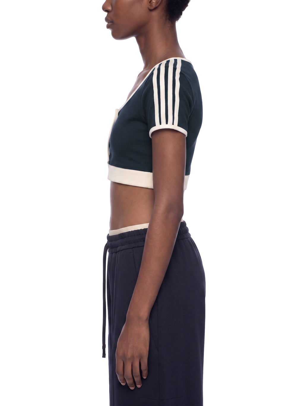 W | ringer crop t-shirt