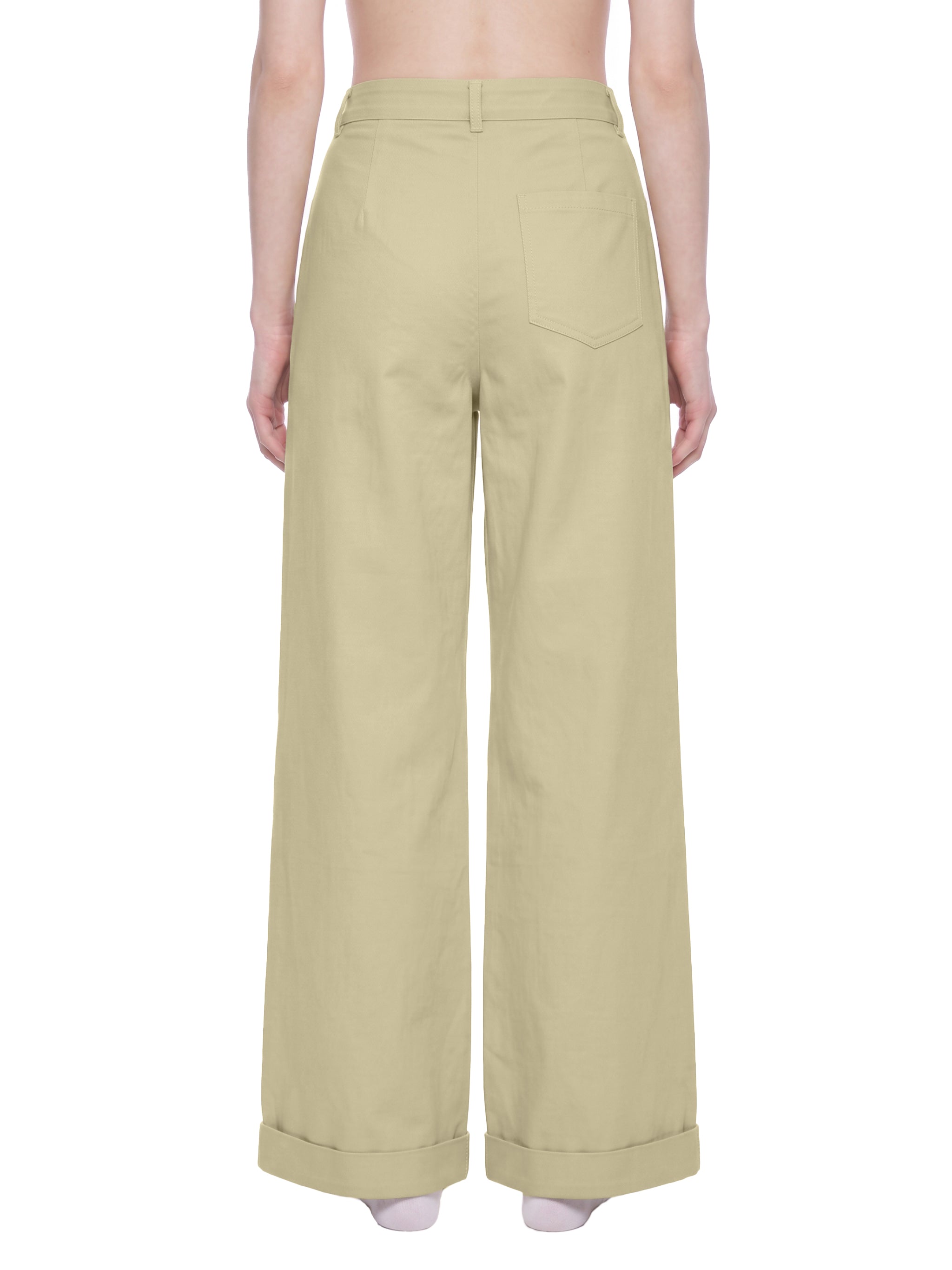 W | tencel wide leg pants