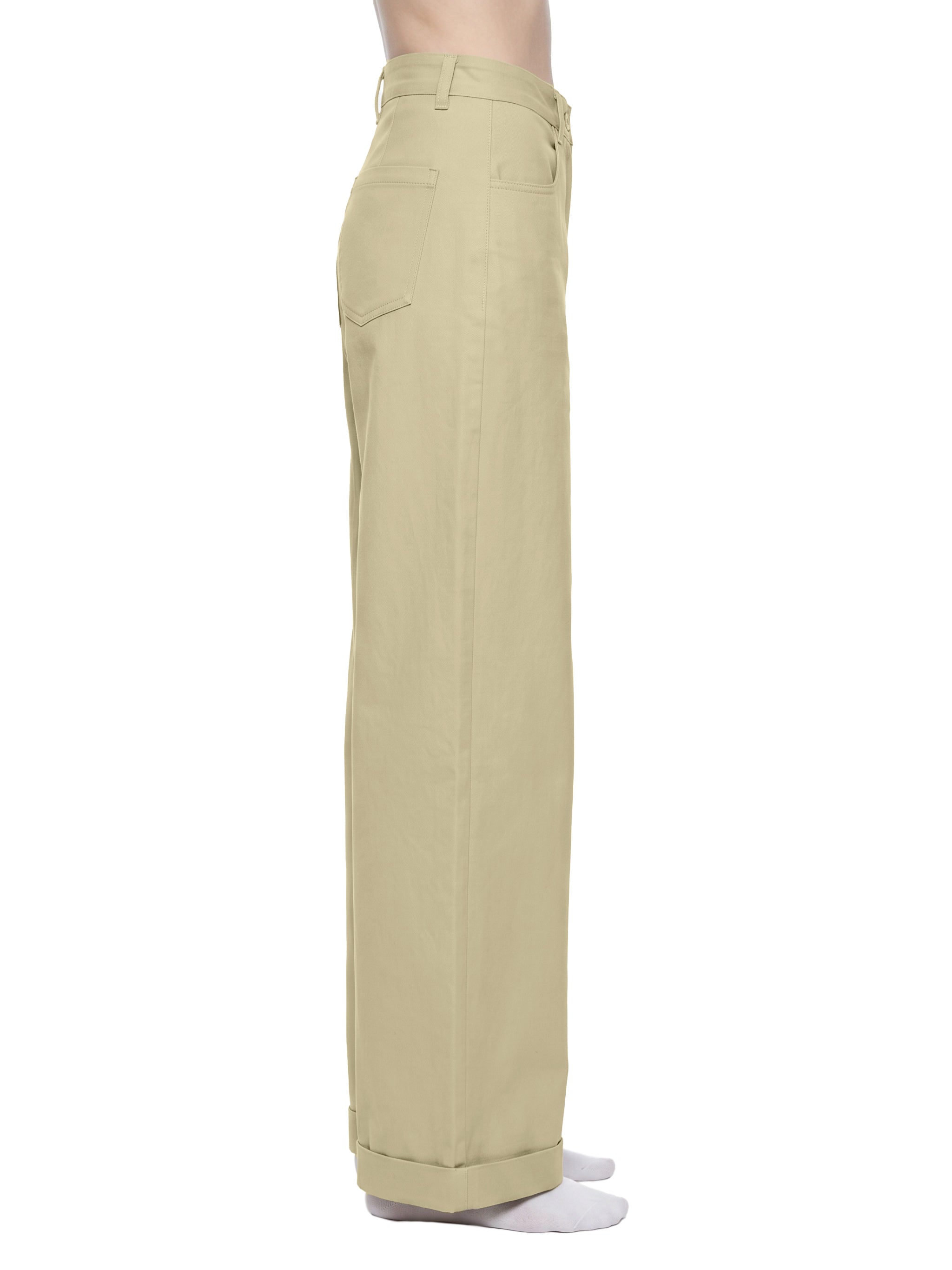 W | tencel wide leg pants