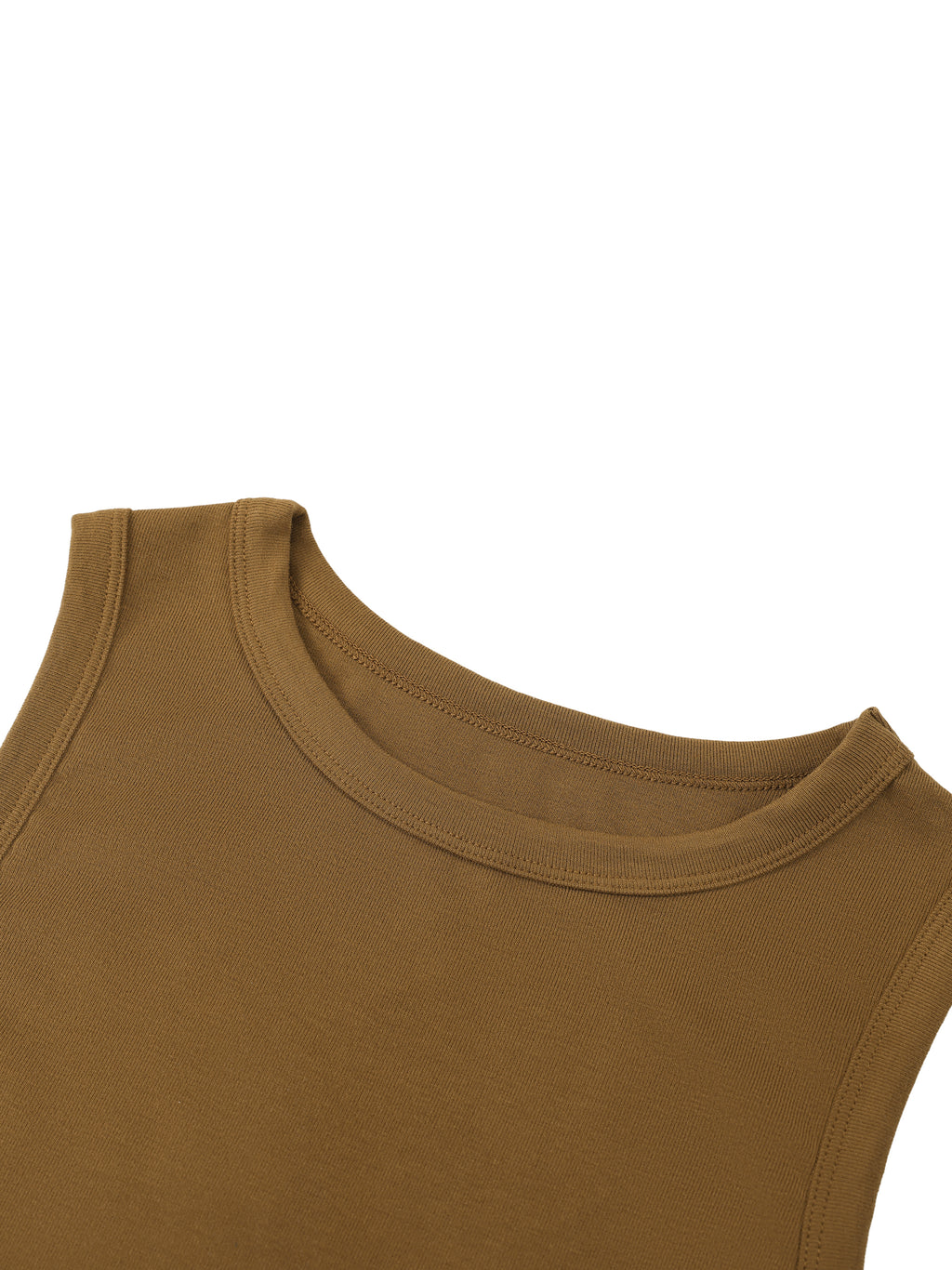 W | tight crewneck crop tank top