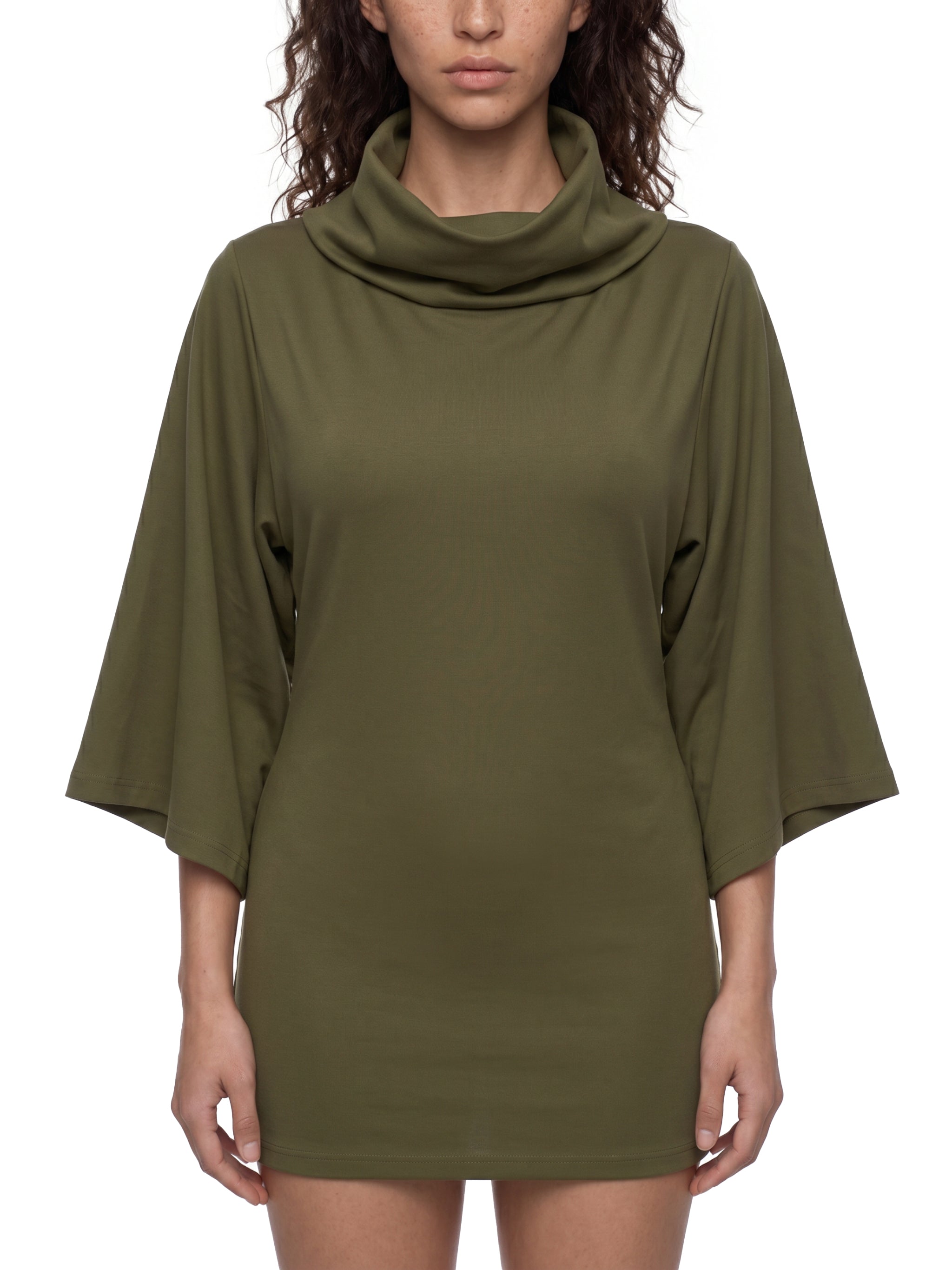 W | turtleneck batwing t-shirt