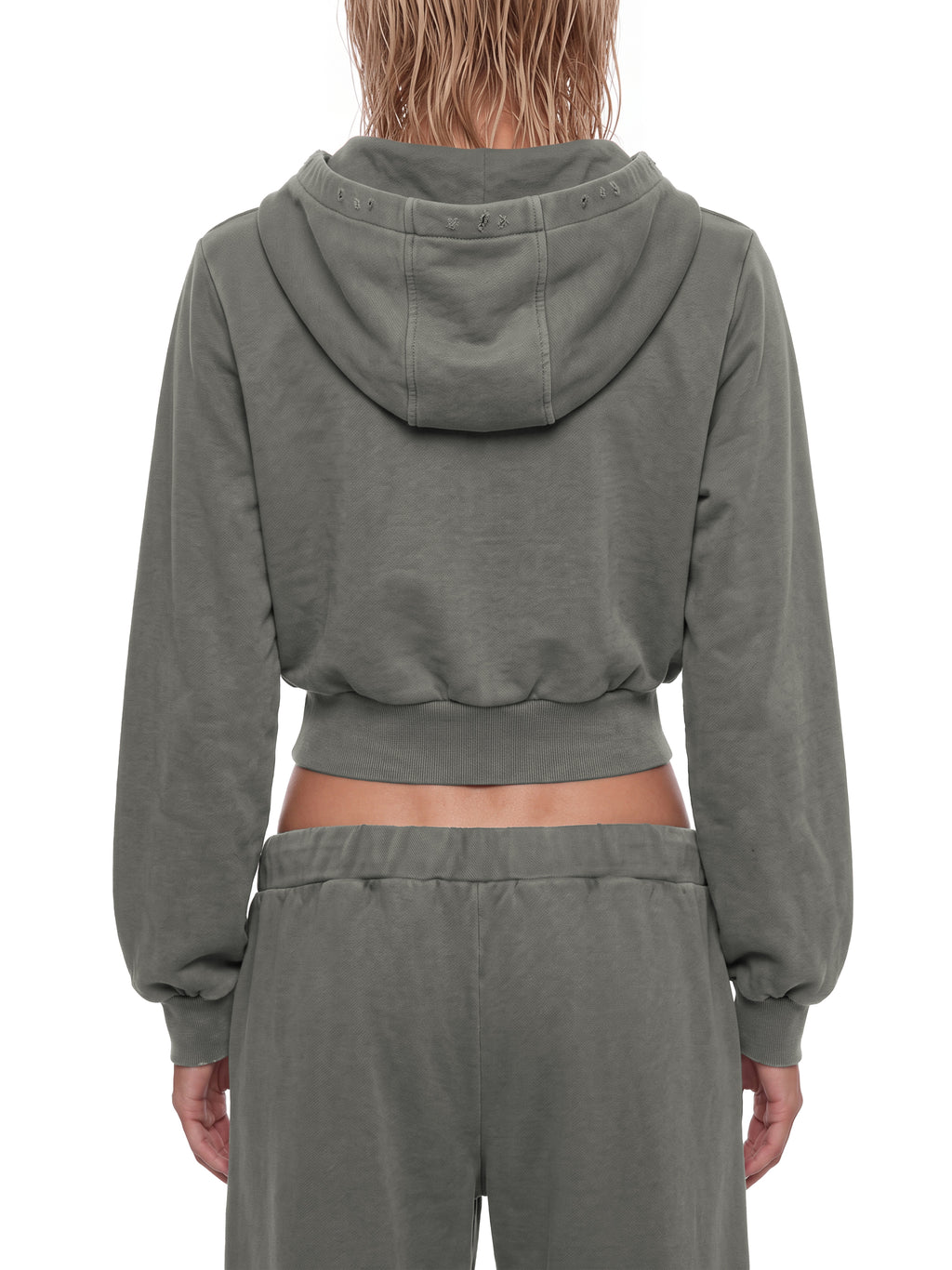 W | vintage wash full zip hoodie