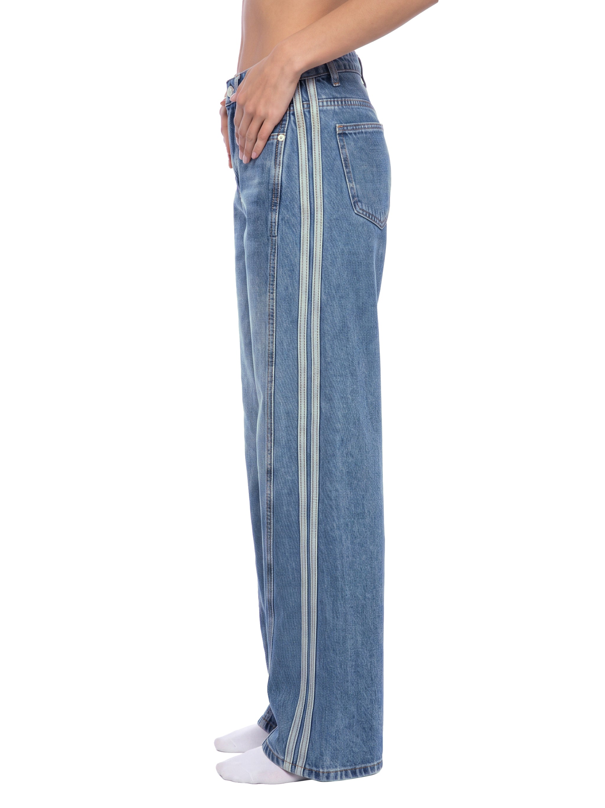 W | wide leg denim jeans
