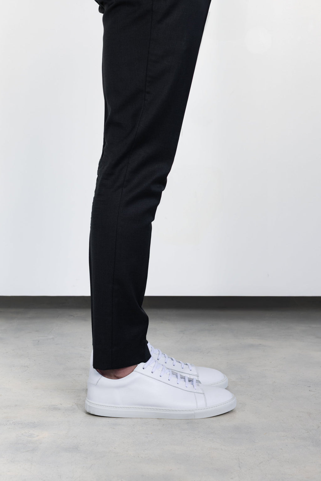 N | white calfskin città sneaker