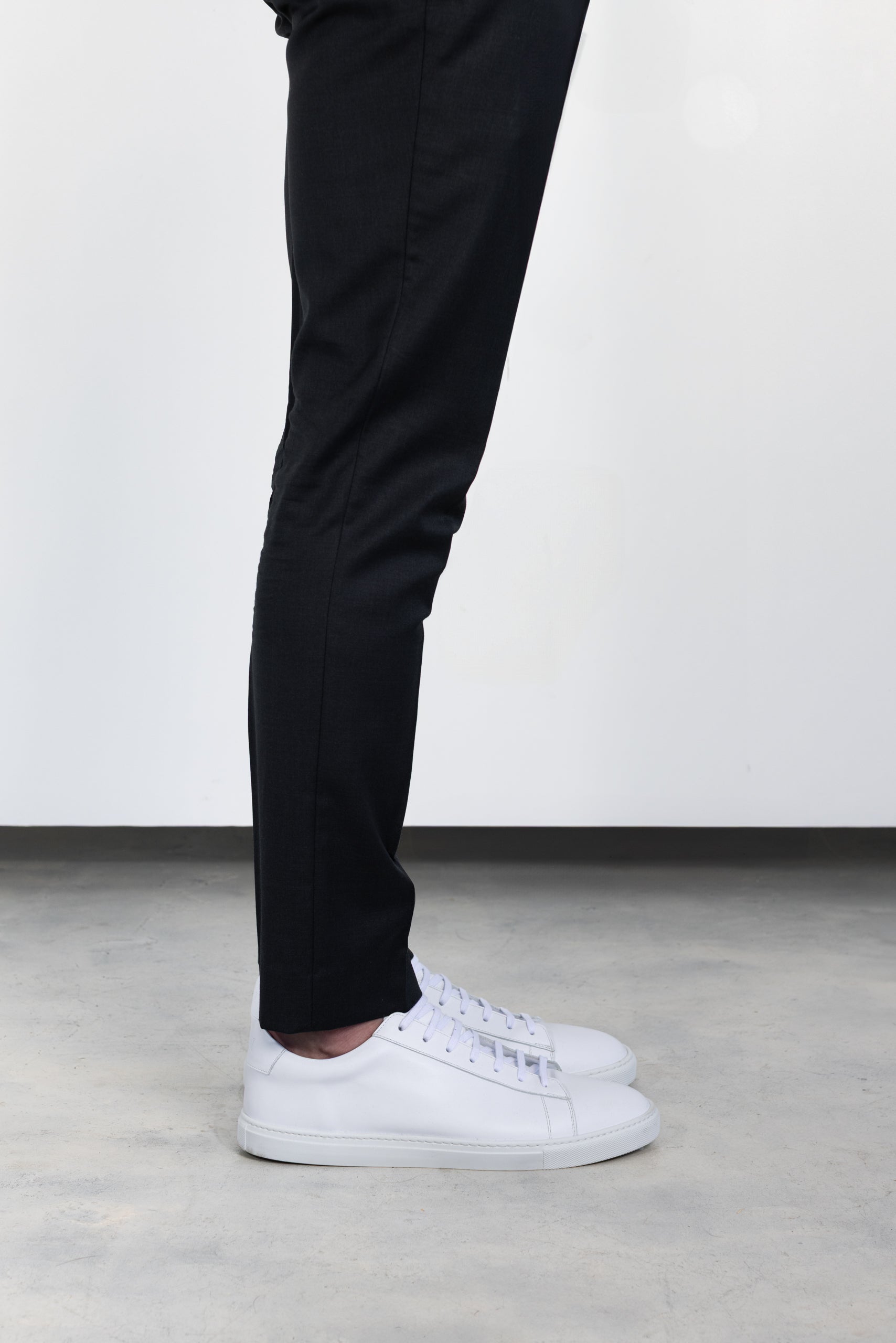 N | white calfskin città sneaker