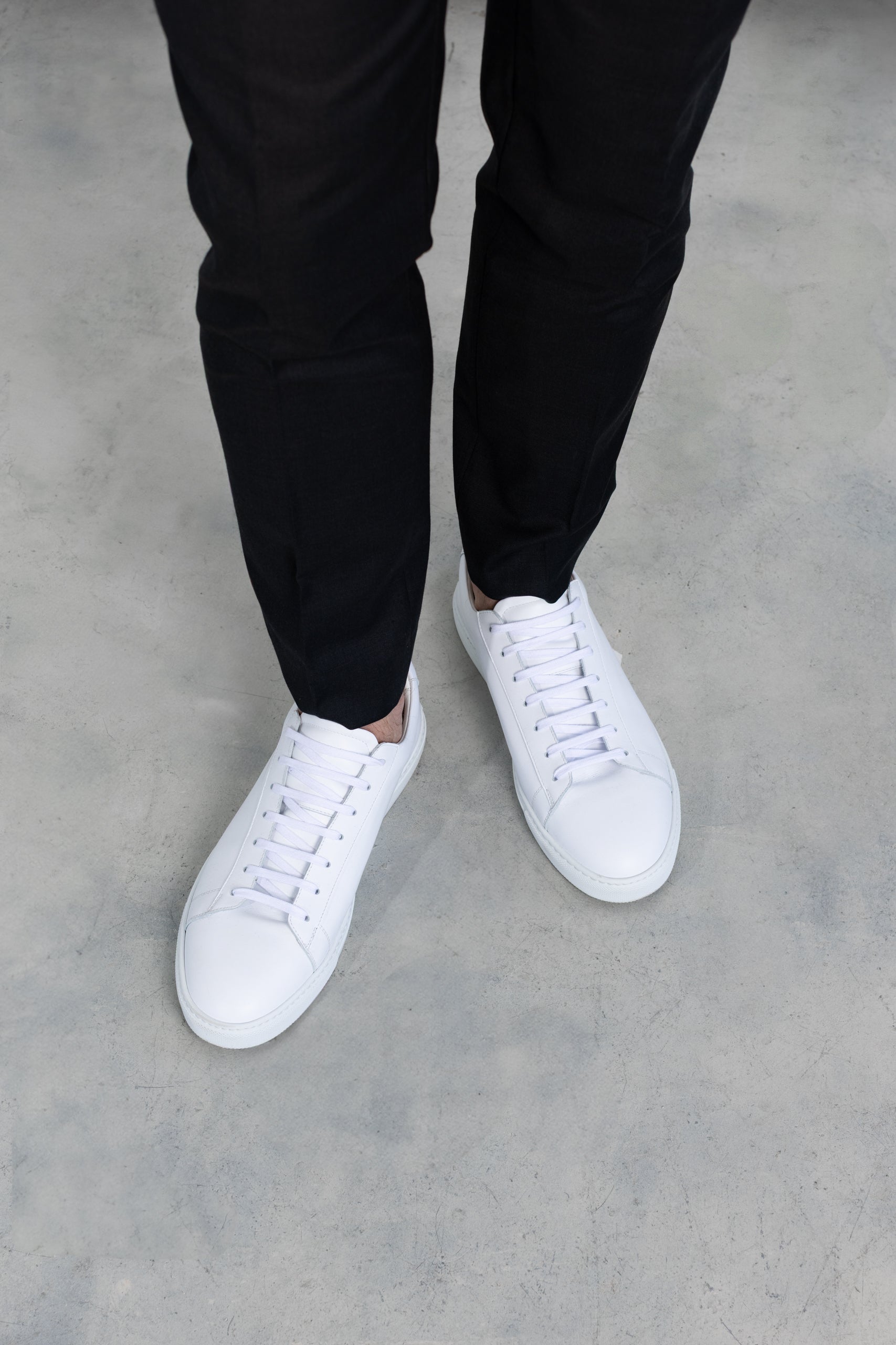 N | white calfskin città sneaker