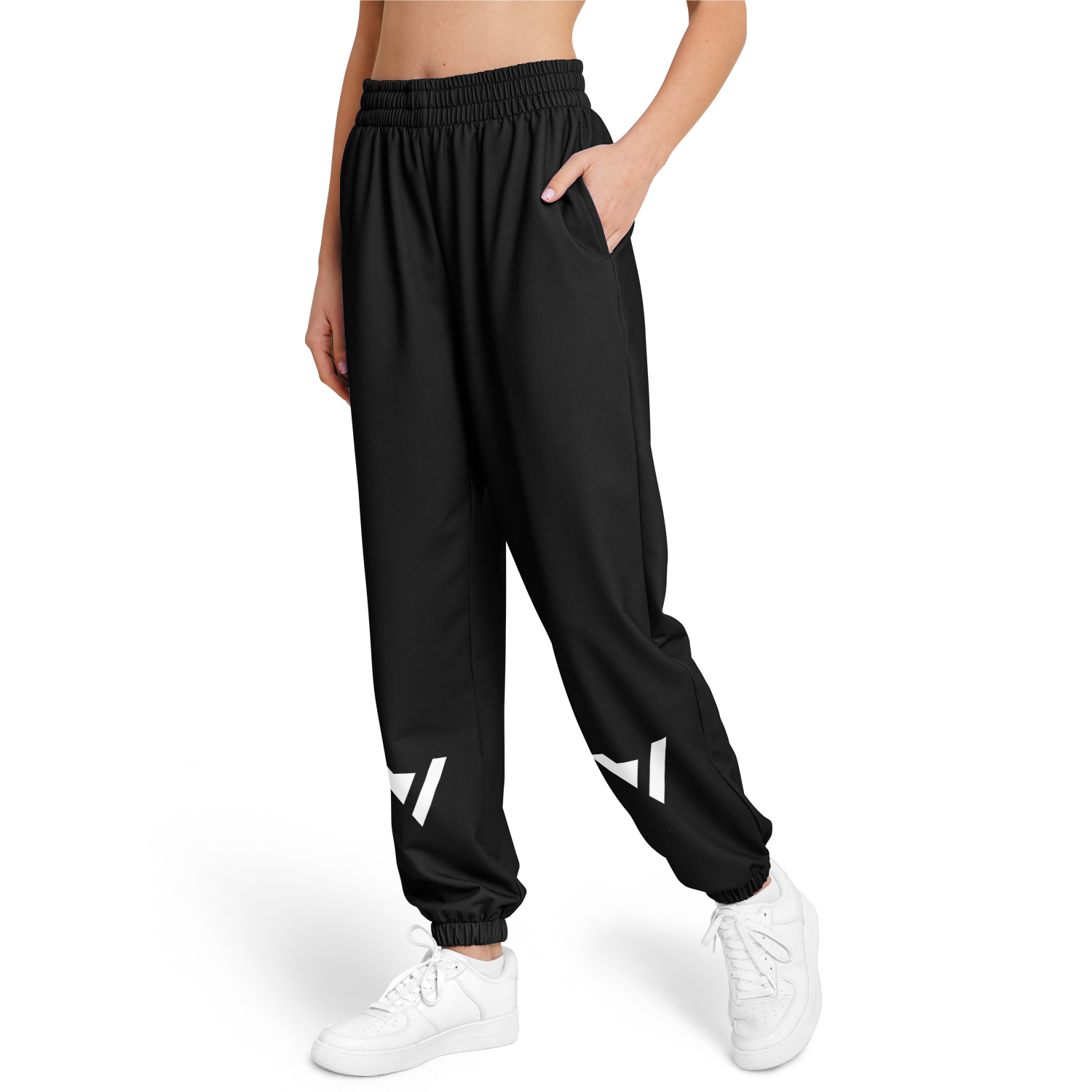 WOMEN'S SWAYLINE FASHION SWEATPANTS | black and 4 logos