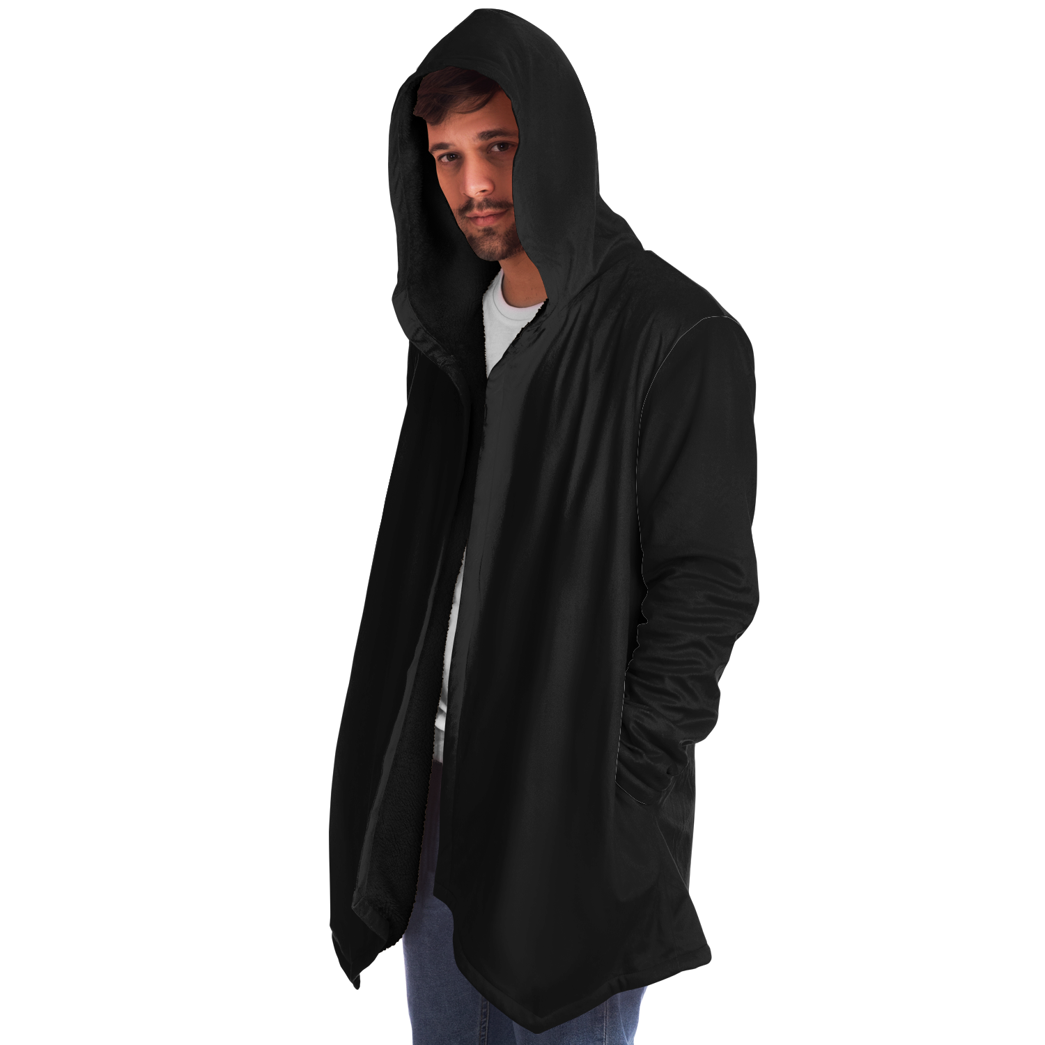 MEN'S MICROFLEECE CLOAK | black
