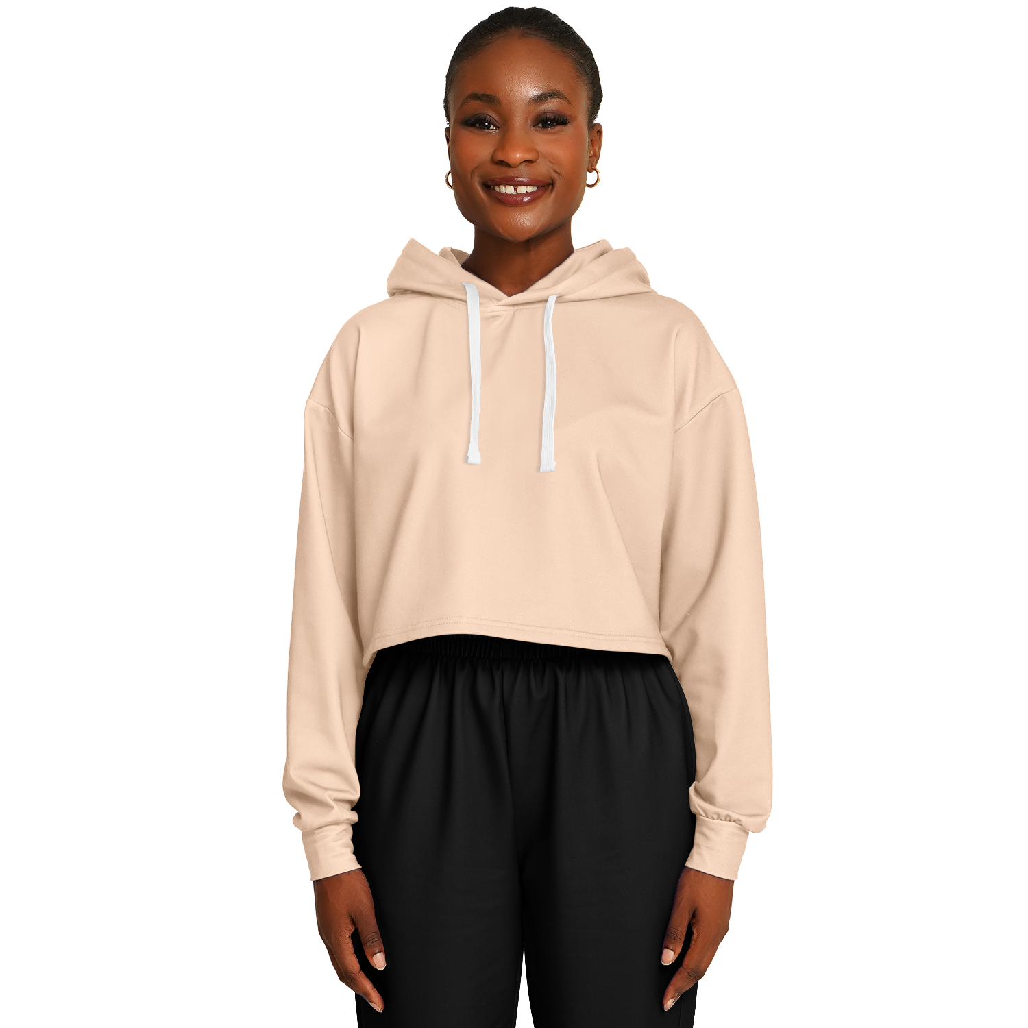 WOMEN'S SUMMIT CROPPED HOODIE | nude
