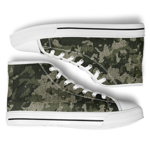 HIGH TOP | green camo | white sole - Arcadia Apparel