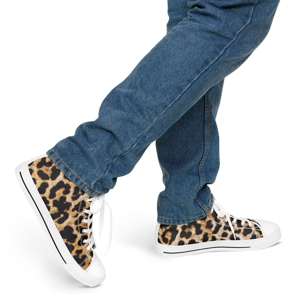 SNE4K | high top | leopard print | white details