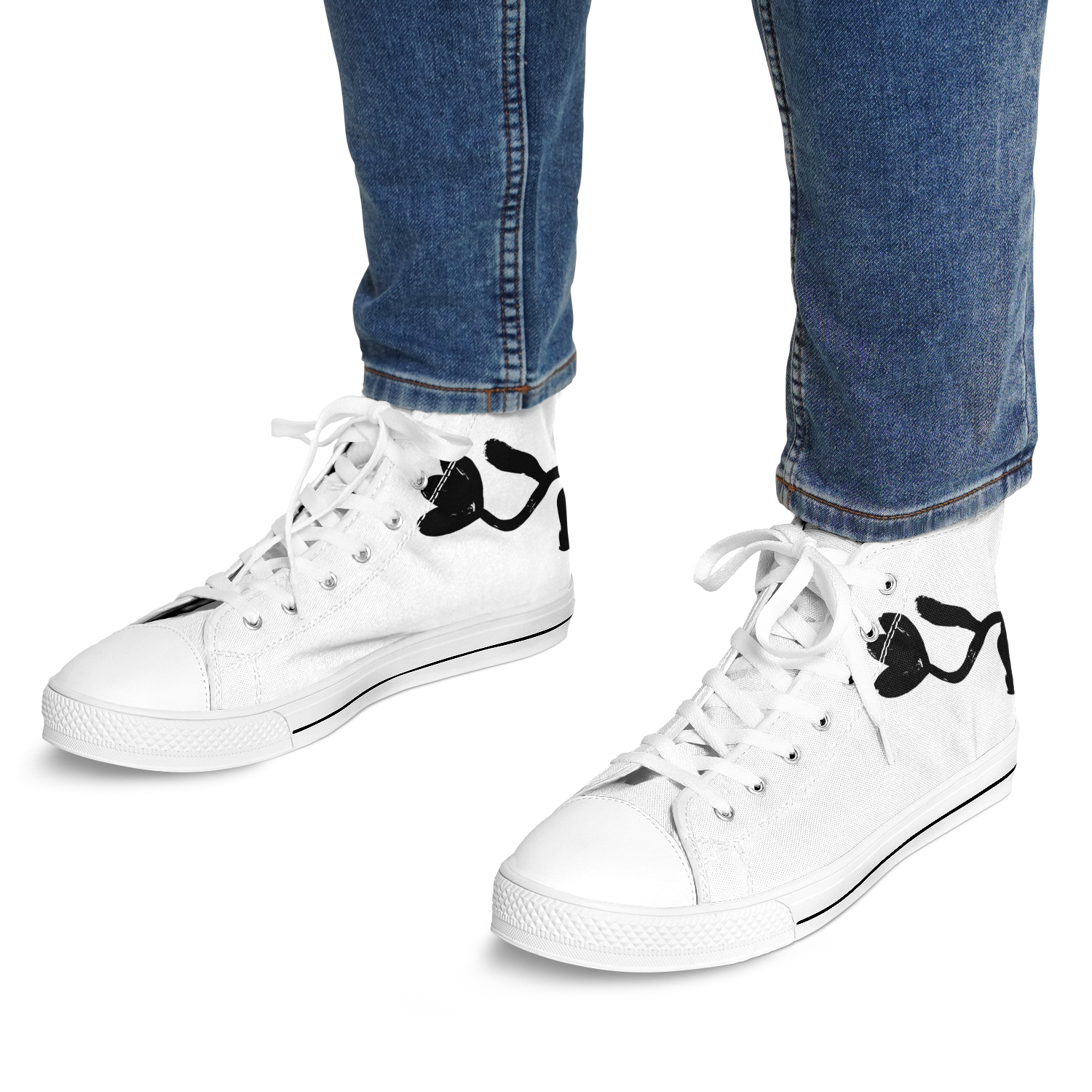 N | SNEAK | tulip pattern high top