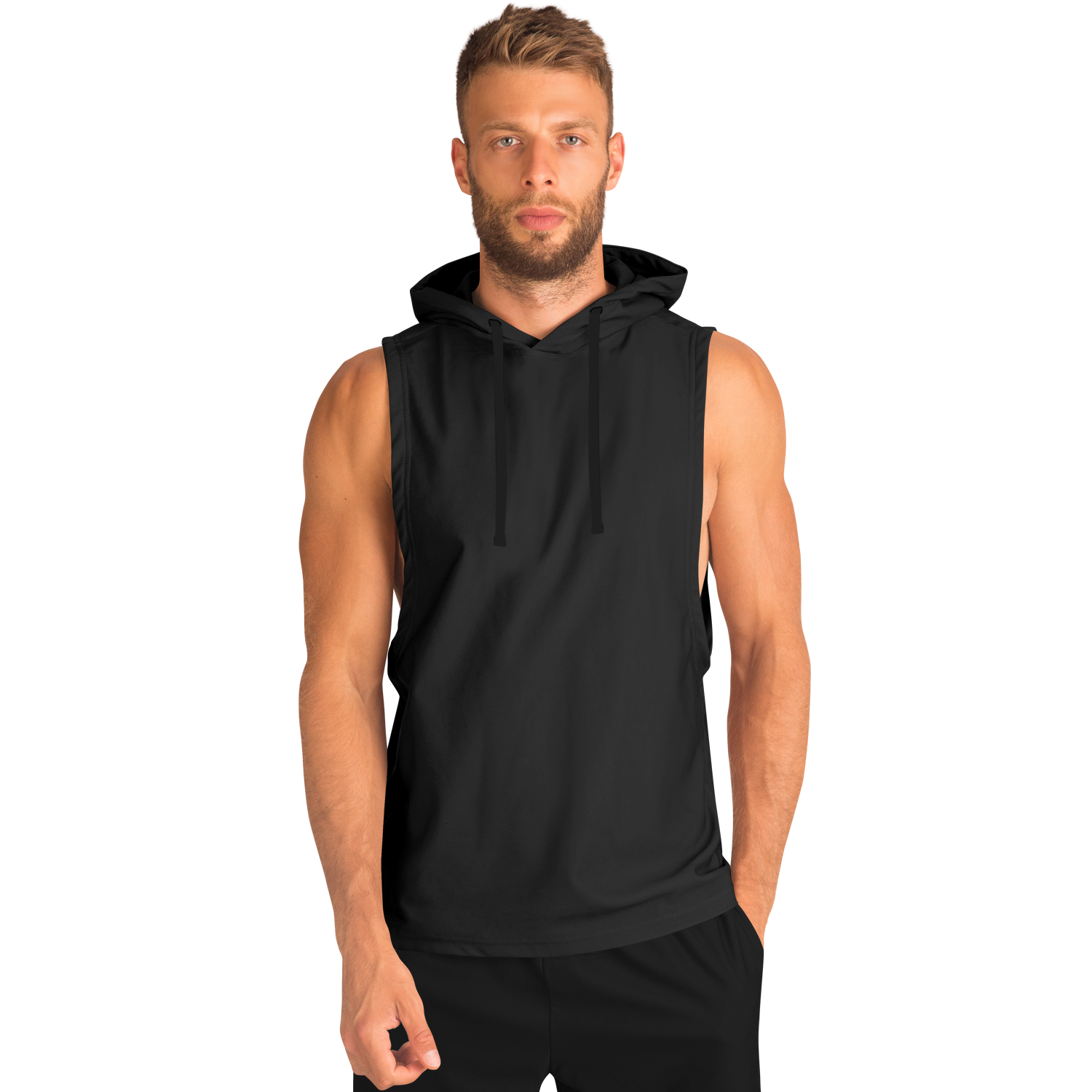 MEN'S SLEEVELESS SUMMIT HOODIE | black