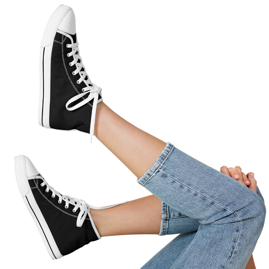 WOMEN'S PINNACLE HIGH TOP SNEAKERS | obsidian | no logo