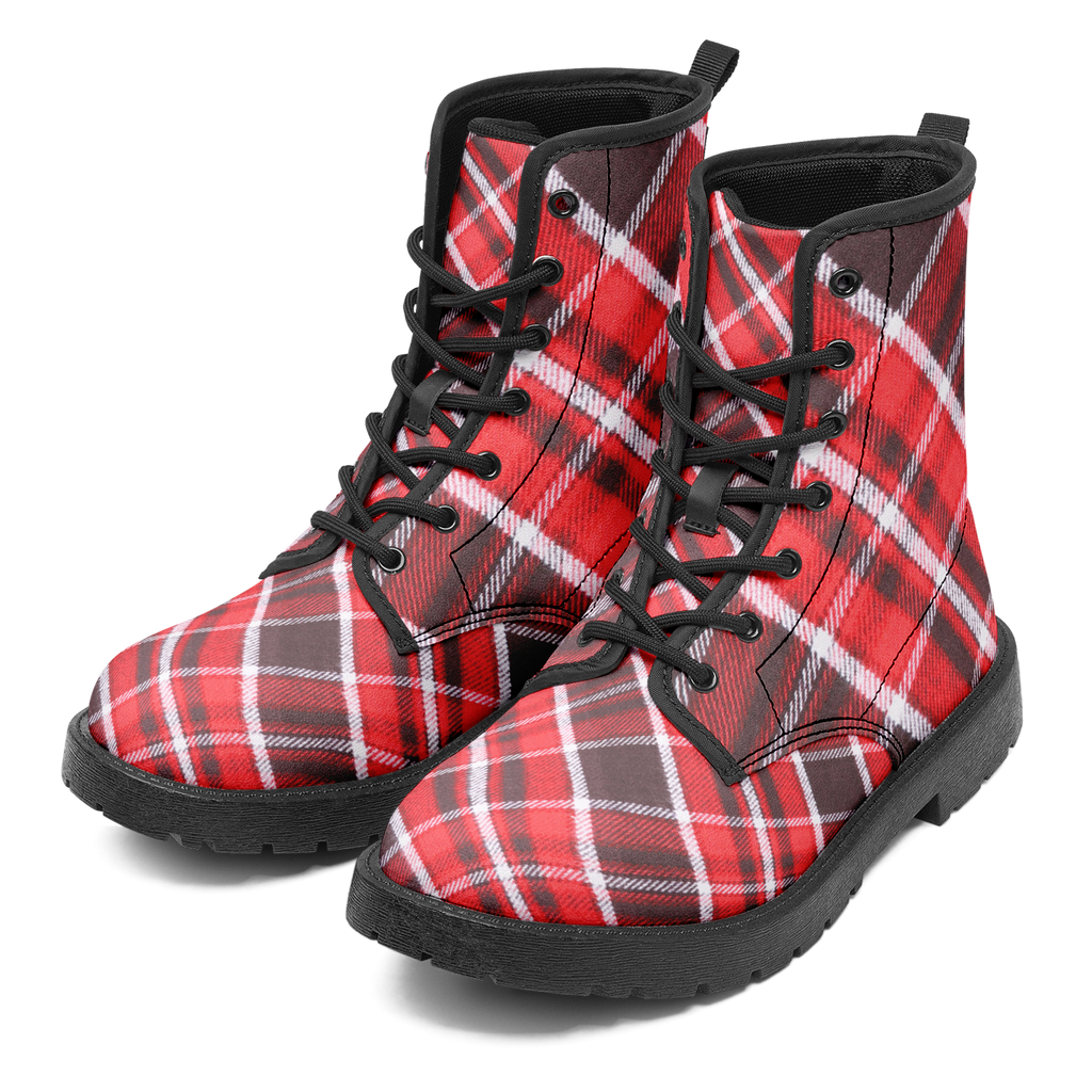 N | city strider boot | red plaid