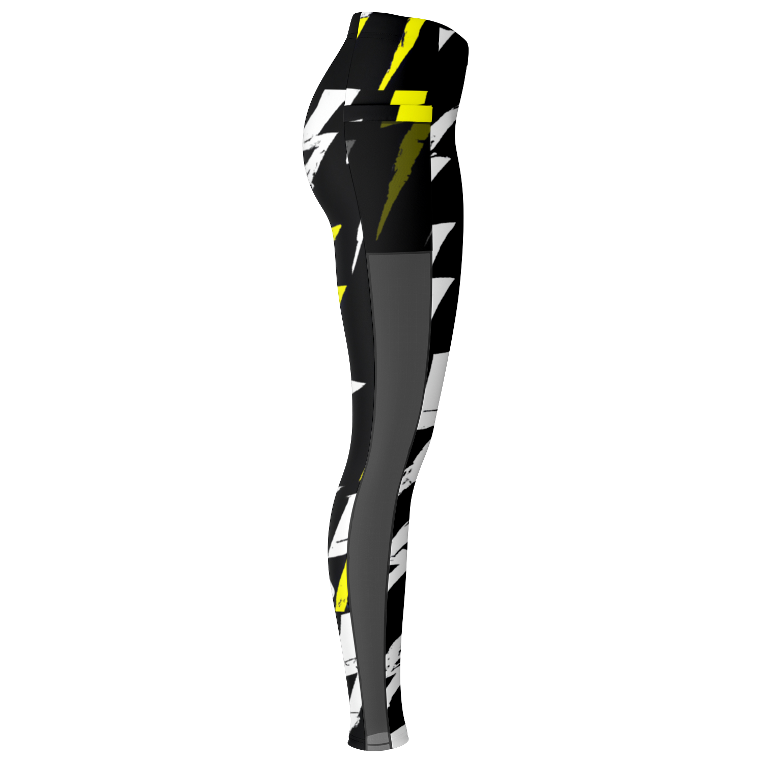 Bold Lightning Bolts Mesh Pocket Leggings - Arcadia Apparel
