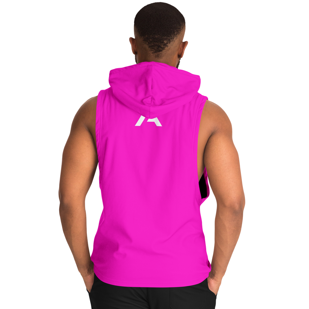 MEN'S BRIGHT SIDE COLLECTION | SLEEVELESS HOODIE | cherry popsicle