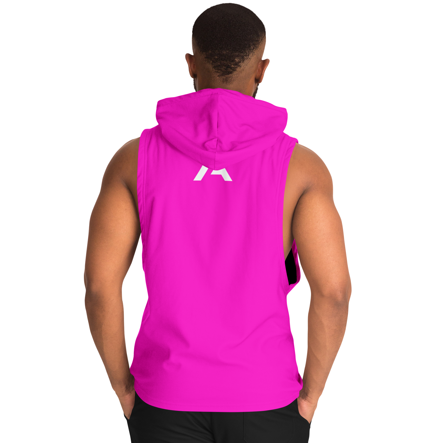 MEN'S SUMMIT SLEEVELESS HOODIE | cherry popsicle