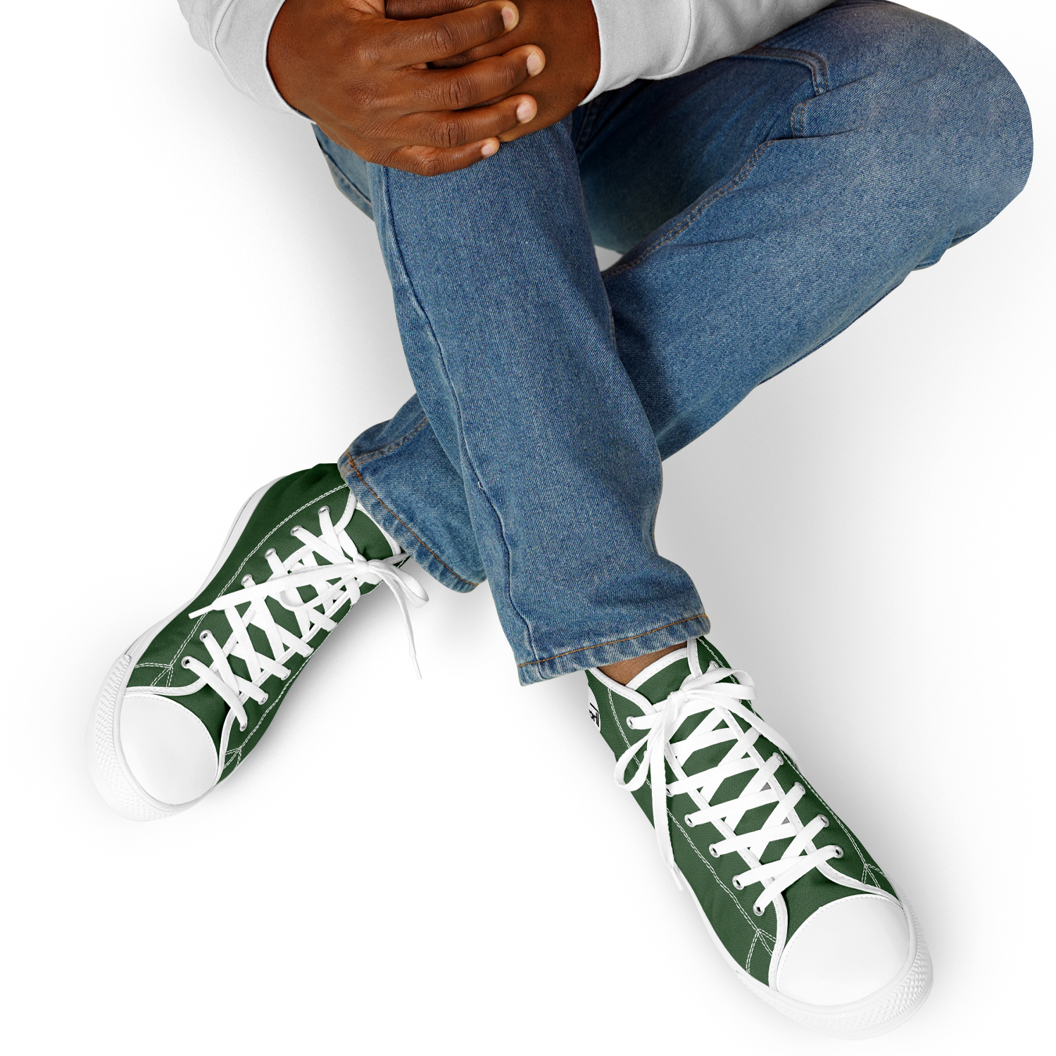 MEN'S PINNACLE HIGH TOP SNEAKERS | forest green