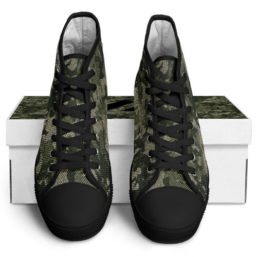 HIGH TOP | green camo | black sole - Arcadia Apparel