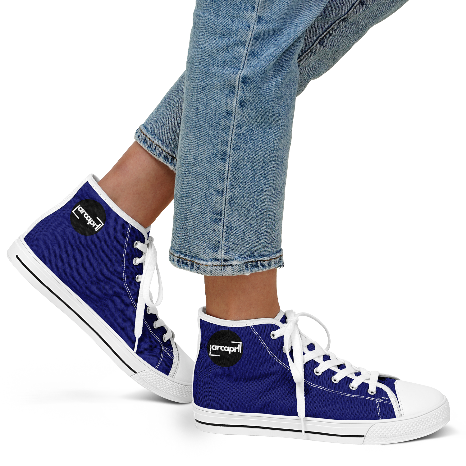 WOMEN'S PINNACLE HIGH TOP SNEAKERS | navy