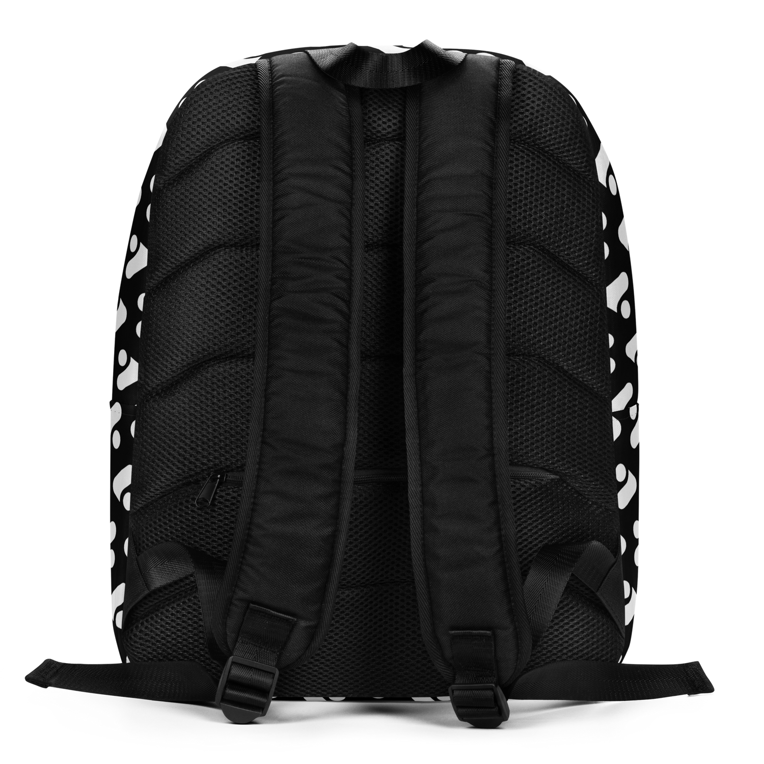 Black Pattern Minimalist Backpack - Arcadia Apparel