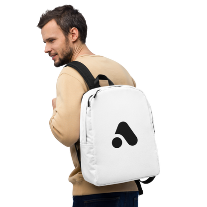 White Minimalist Backpack - Arcadia Apparel
