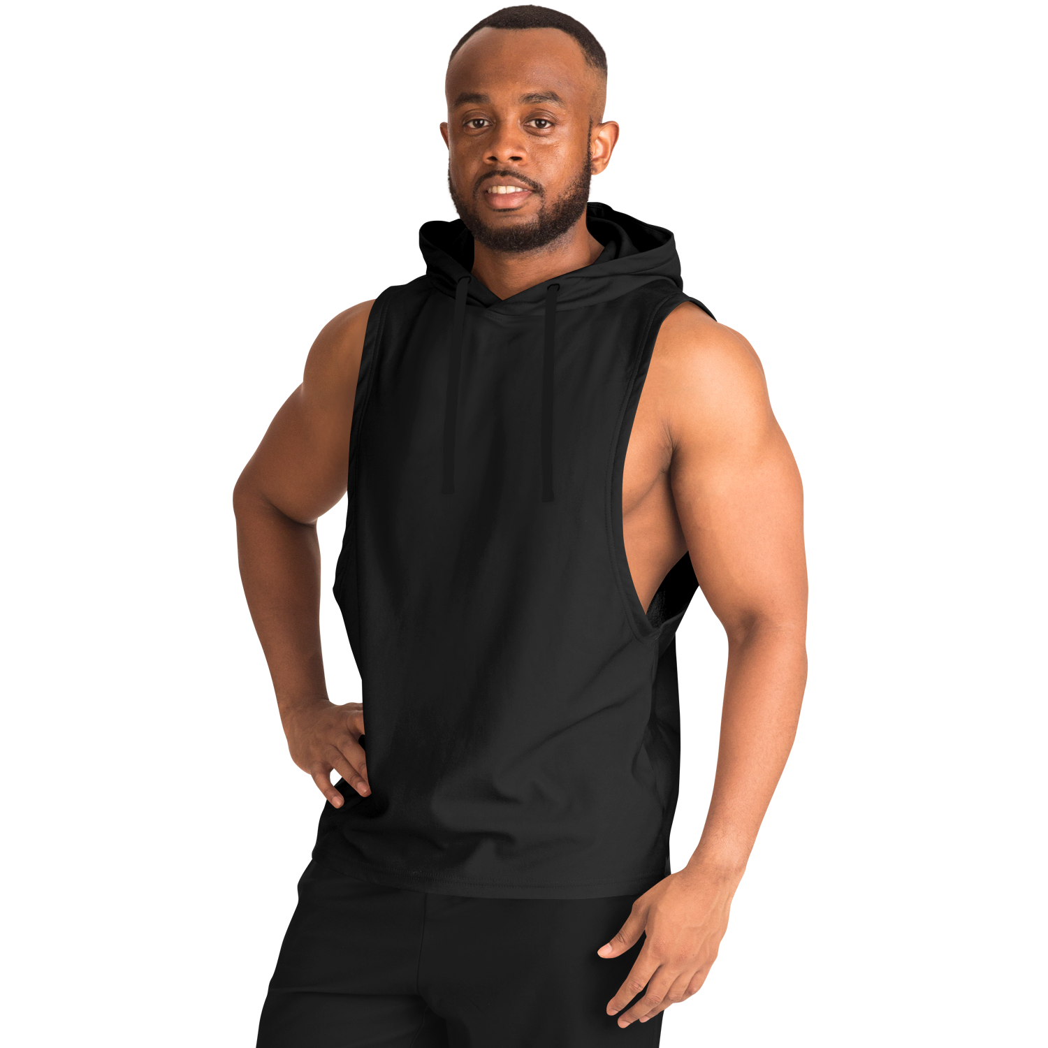 MEN'S SLEEVELESS SUMMIT HOODIE | black