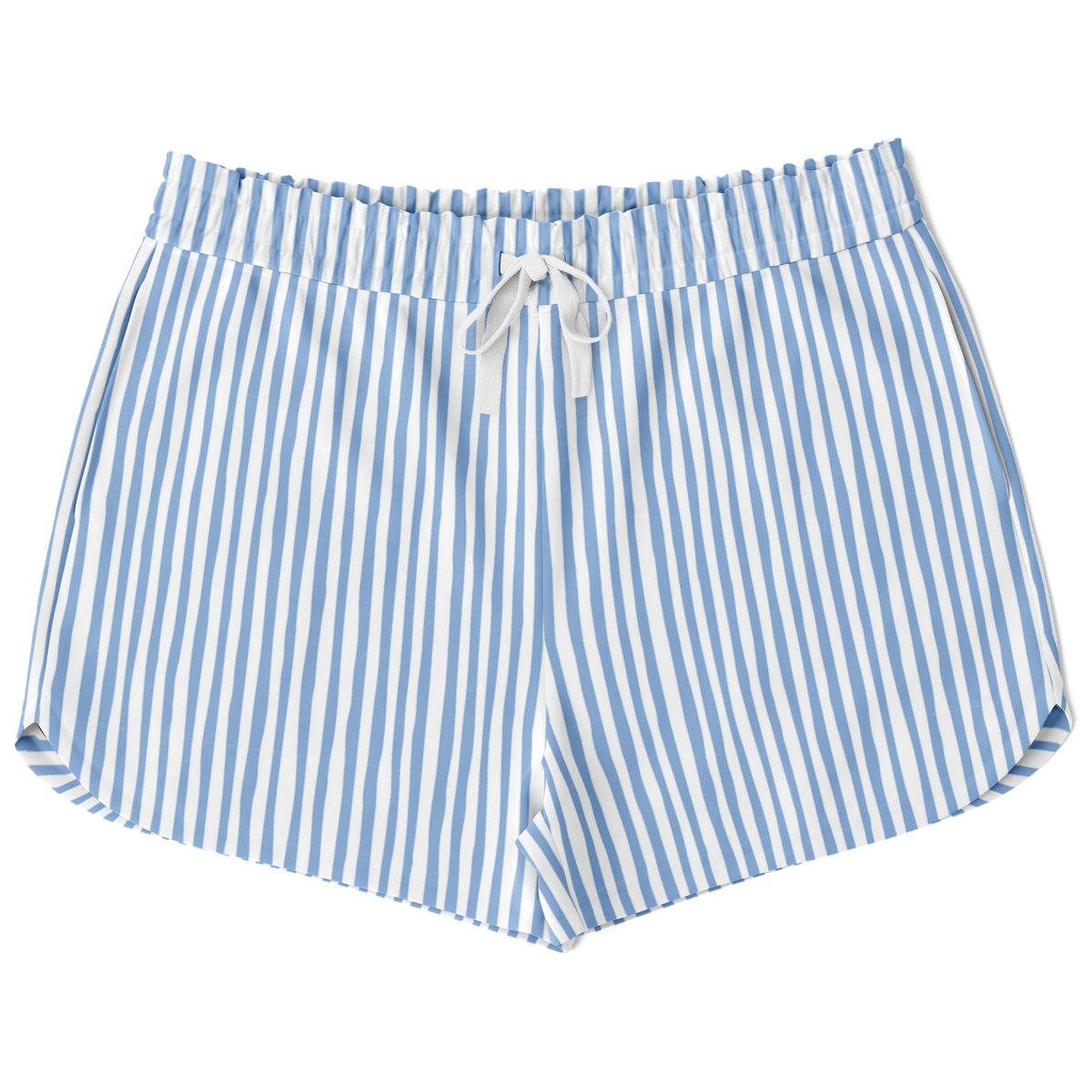 WOMEN'S BRIGHT SIDE COLLECTION | SHORTS | vertical blue and white lines pattern