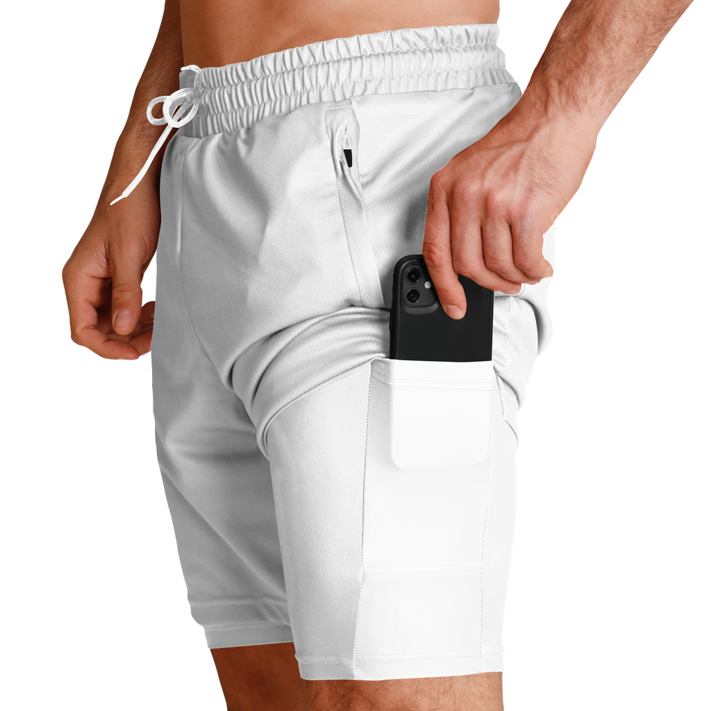 MEN'S SLIPSTREAM DUALS | white - Arcadia Apparel