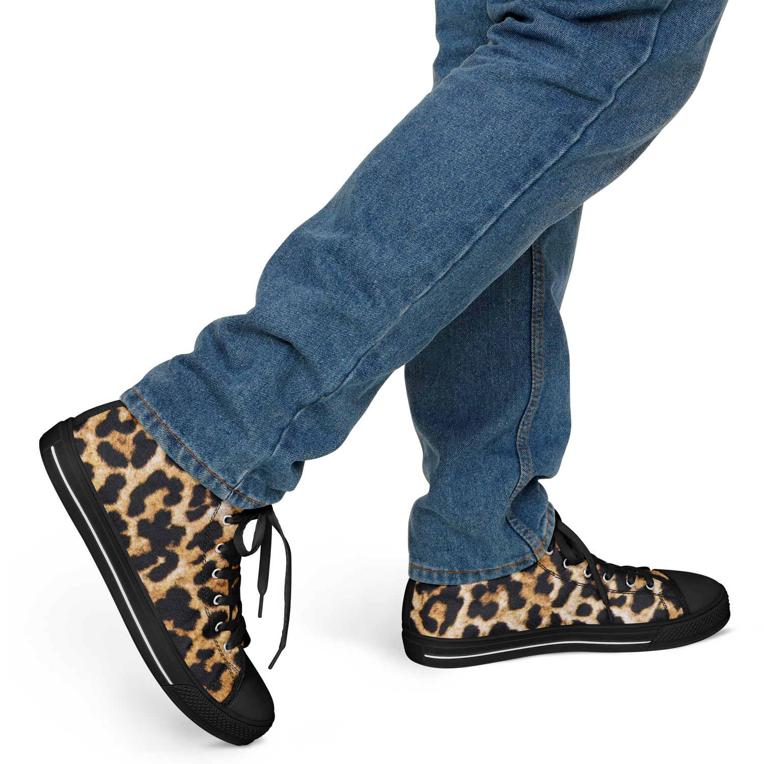 SNE4K | high top | leopard print | black details