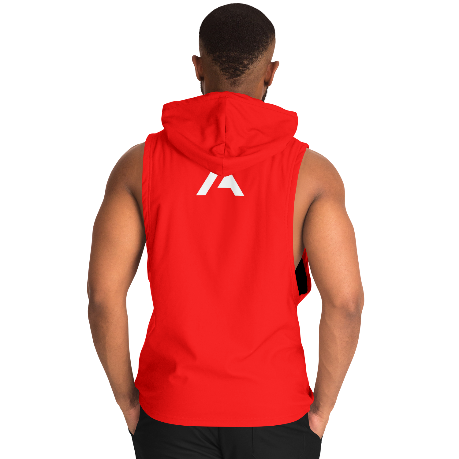 MEN'S SUMMIT SLEEVELESS HOODIE | really red