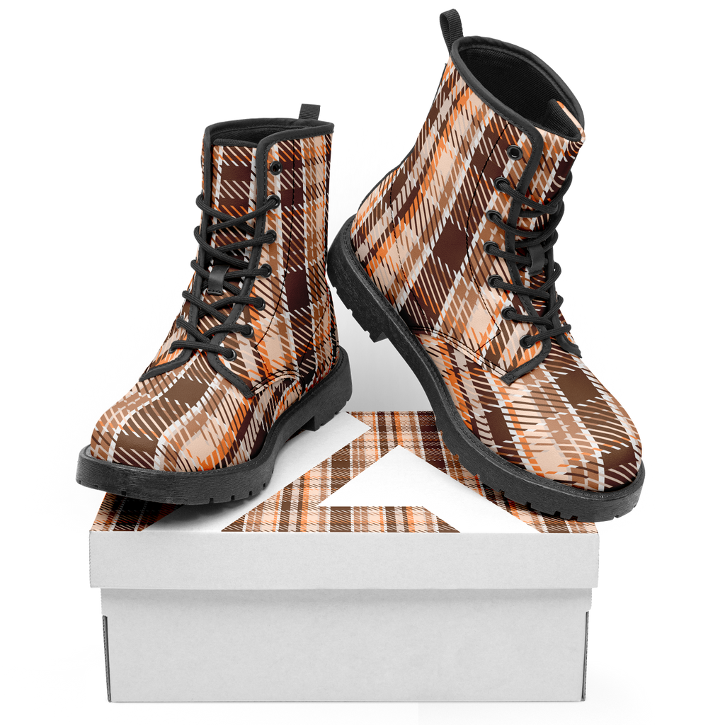 N | city strider boot | brown plaid