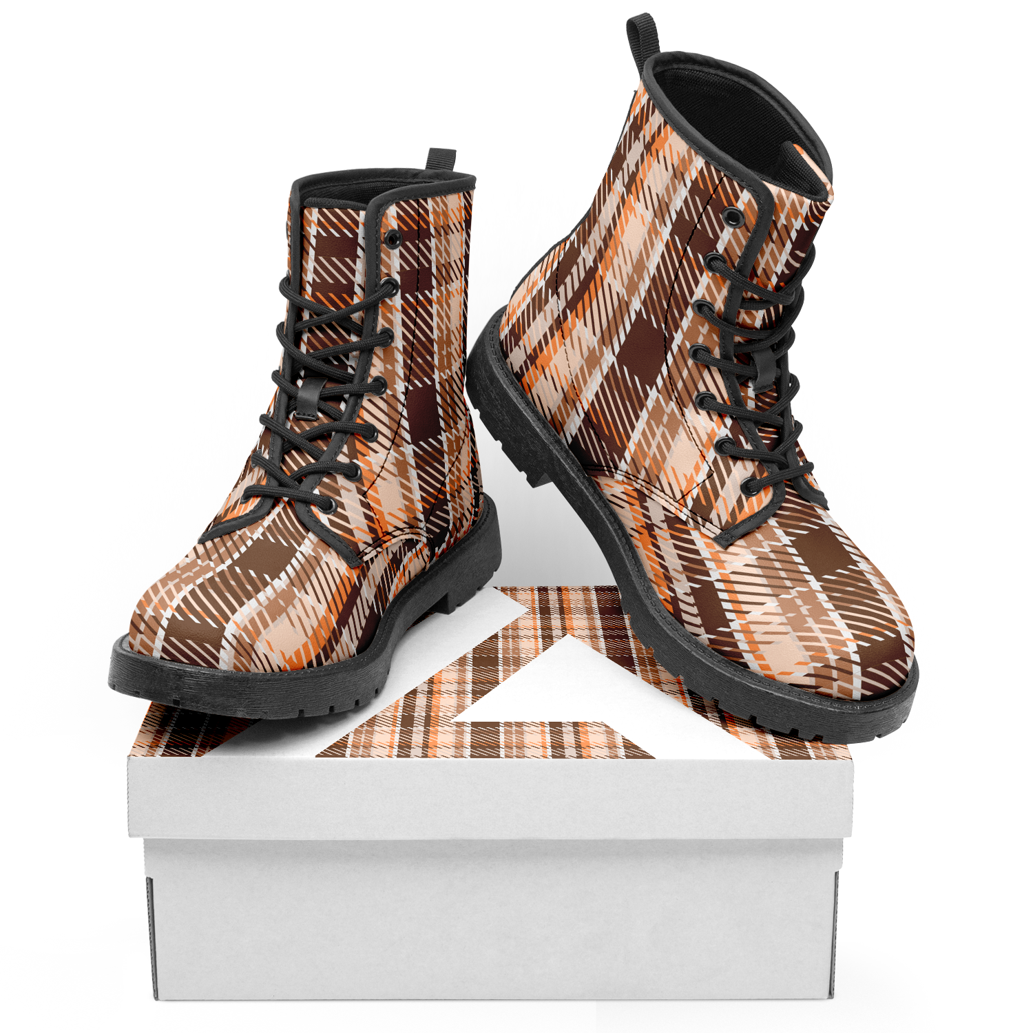 N | city strider boot | brown plaid